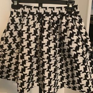 Express Houndstooth midi skirt